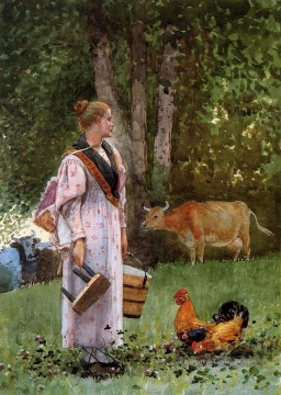  pittore - Le laitier réalisme peintre Winslow Homer